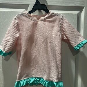 Excellent condition 2 piece ruffle butts swim suit